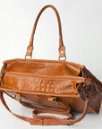 American Darling Briefcase Hand Tooled Genuine Leather Women Bag Western Handbag Purse