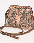 American Darling Hand Tooled Genuine Leather Women Bag Western Handbag Purse