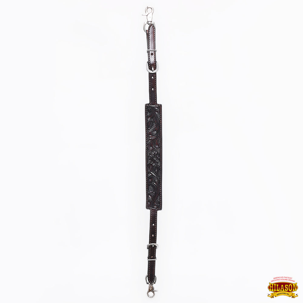 Hilason Horse Adjusts 24&quot; - 27&quot; Size Leather Breast Collar Wither Strap