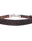 Hilason Horse Adjusts 24" - 27" Size Leather Breast Collar Wither Strap
