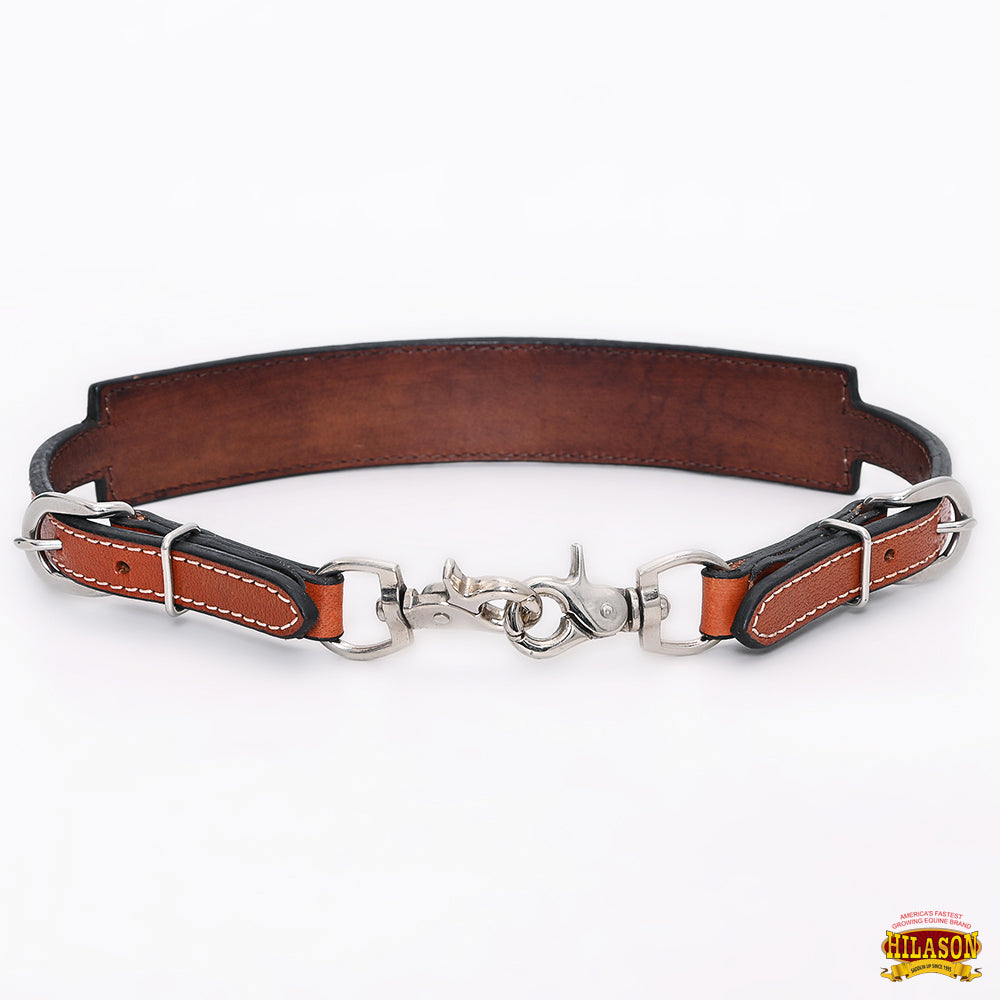 Hilason Horse Adjusts 24&quot; - 27&quot; Size Leather Breast Collar Wither Strap