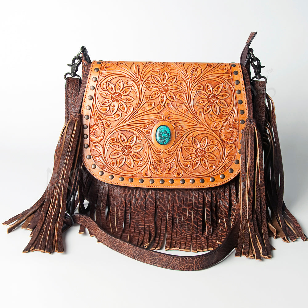 American Darling ADBGZ481 Crossbody Hand Tooled Genuine Leather Women Bag Western Handbag Purse