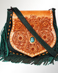 American Darling ADBGZ483 Crossbody Hand Tooled Genuine Leather Women Bag Western Handbag Purse