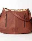 American Darling Messenger Hand Tooled Hair On Genuine Leather Women Bag Western Handbag Purse