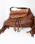 American Darling Messenger Hand Tooled Hair On Genuine Leather Women Bag Western Handbag Purse