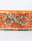 American Darling Wallet Hand Tooled Genuine Leather Women Bag Western Handbag Purse