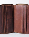 American Darling Wallet Hand Tooled Genuine Leather Women Bag Western Handbag Purse