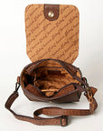 American Darling ADBGZ449A Crossbody Hand Tooled Genuine Leather Women Bag Western Handbag Purse