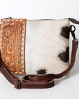 American Darling Beautifully Hand Tooled Hair-On Genuine Leather women bag western handbag purse