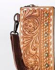 American Darling Beautifully Hand Tooled Hair-On Genuine Leather women bag western handbag purse