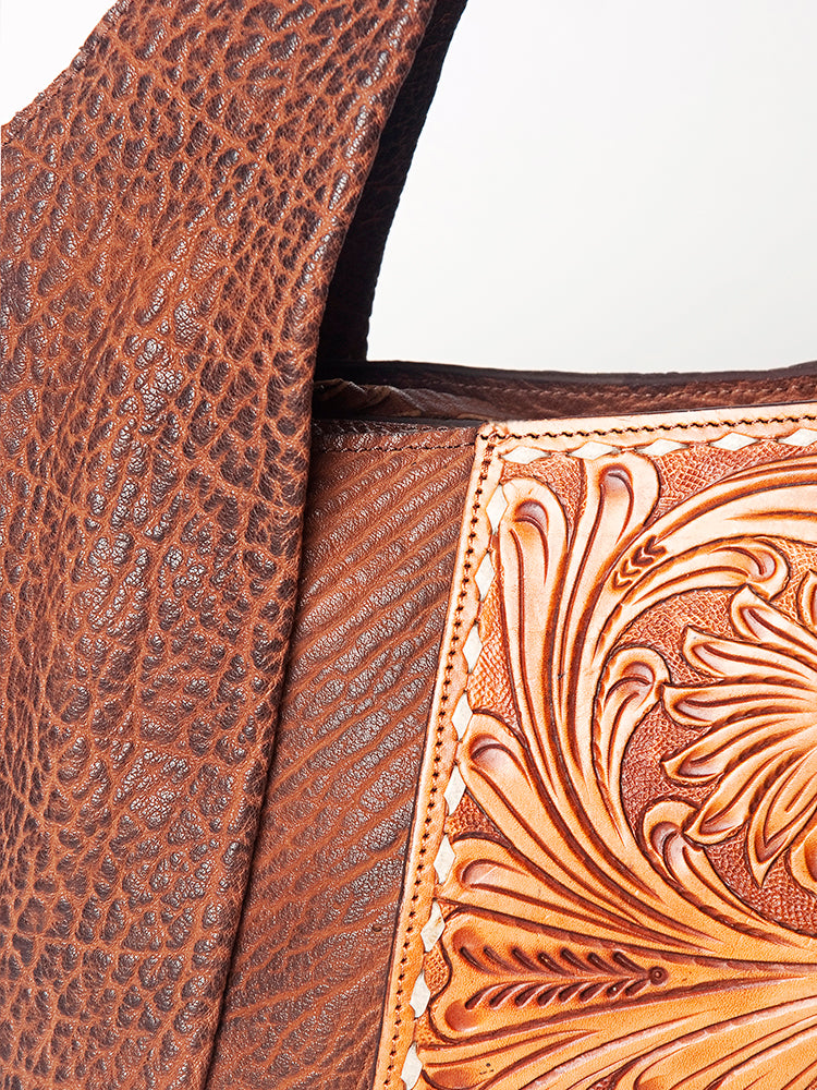 American Darling ADBGZ459A Tote Hand Tooled Genuine Leather women bag western handbag purse