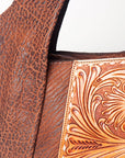 American Darling ADBGZ459A Tote Hand Tooled Genuine Leather women bag western handbag purse