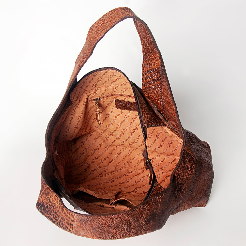 American Darling ADBGZ459A Tote Hand Tooled Genuine Leather women bag western handbag purse