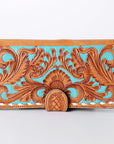American Darling Wallet Hand Tooled Genuine Leather Women Bag Western Handbag Purse