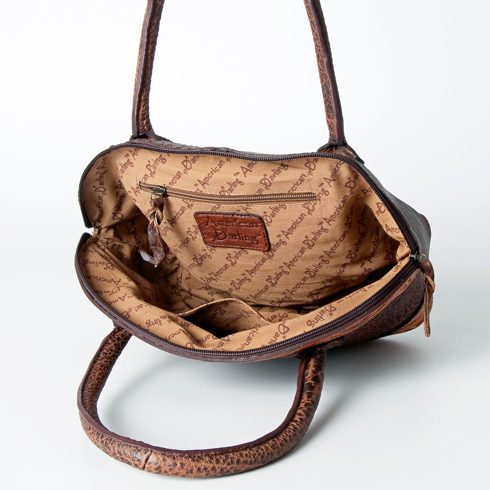 American Darling ADBGZ450A Tote Hand Tooled Genuine Leather Women Bag Western Handbag Purse