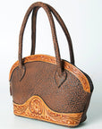 American Darling ADBGZ450A Tote Hand Tooled Genuine Leather Women Bag Western Handbag Purse