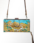 American Darling Wristlet Genuine Leather Women Bag Western Handbag Purse