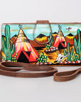 American Darling Wristlet Genuine Leather Women Bag Western Handbag Purse