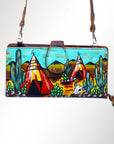 American Darling Wristlet Genuine Leather Women Bag Western Handbag Purse