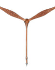 Hilason Western Horse Floral Headstall Breast Collar American Leather Tack Set