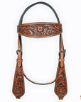 Hilason Western American Leather Horse Tack Set Tan