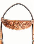 Hilason Western American Leather Horse Tack Set Tan