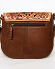 American Darling Messenger Hand Tooled Hair On Genuine Leather women bag western handbag purse