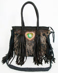 American Darling ADBGD151 Tote Hair-On Genuine Leather Women Bag Western Handbag Purse