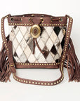 American Darling Bucket Hair On Genuine Leather Women Bag Western Handbag Purse