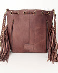 American Darling Bucket Hair On Genuine Leather Women Bag Western Handbag Purse