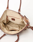 American Darling Tote Hand Tooled Hair On Genuine Leather Women Bag Western Handbag Purse