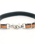 Bar H Equine Horse Genuine Leather Floral Design Tie Downs Snap Ends Tan