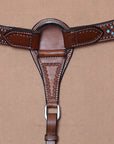 Western leather Breast Collar