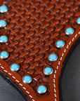 Bar H Equine Leather Spurs Straps for Adults - Western Womens Spur Straps for Horse Riding, Barrel Racing, Show, and Rodeo