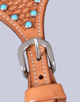 Bar H Equine Leather Spurs Straps for Adults - Western Womens Spur Straps for Horse Riding, Barrel Racing, Show, and Rodeo