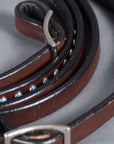 BAR H EQUINE Western Leather Horse Rein With Adjustable Buckle