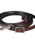 BAR H EQUINE Western Leather Horse Rein With Adjustable Buckle