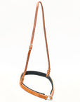 Bar H Equine Western Horse Genuine Leather Hand Tooled  Nose band Tan