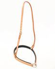 Bar H Equine Western Horse Genuine Leather Hand Tooled  Nose band Tan
