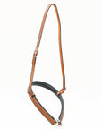Bar H Equine Western Horse Genuine Leather Hand Tooled  Nose band Brown