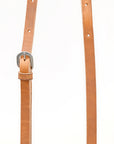 Bar H Equine Horse Genuine Leather Tie Downs Snap Ends Tan