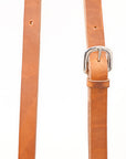 Bar H Equine Horse Genuine Leather Tie Downs Snap Ends Tan