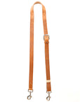 Bar H Equine Horse Genuine Leather Tie Downs Snap Ends Tan