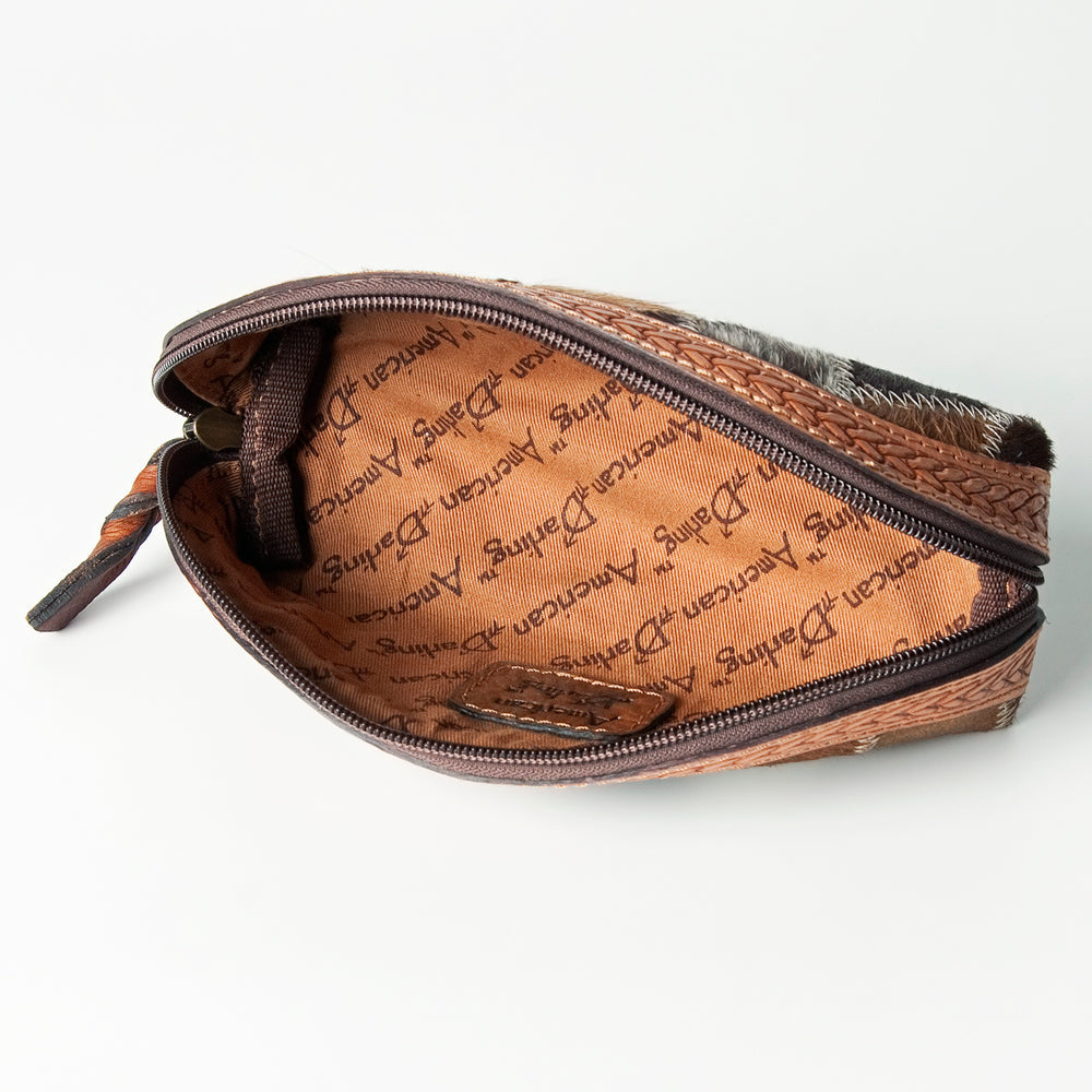 American Darling ADBGZ495 Coin Purse Hair-On Genuine Leather Women Bag Western Handbag Purse