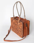 American Darling ADBG771 Tote Hand Tooled Genuine Leather Women Bag Western Handbag Purse