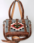 American Darling ADBG773 Tote Saddle Blanket Genuine Leather Women Bag Western Handbag Purse