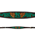 Bar H Equine American Leather Horse Saddle Tack One Ear Headstall | Breast Collar | Browband Headstall | Wither Strap | Tack Set for Horses Jora Autumn Collection