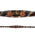 Bar H Equine American Leather Horse Saddle Tack One Ear Headstall | Breast Collar | Browband Headstall | Wither Strap | Tack Set for Horses Tropical Snake Collection