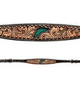 Bar H Equine American Leather Horse Saddle Tack One Ear Headstall | Breast Collar | Browband Headstall | Wither Strap | Tack Set for Horses BER114