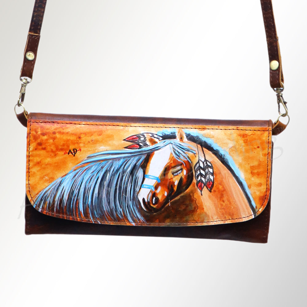 American Darling Wallet Genuine Leather Women Bag Western Handbag Purse